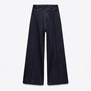 Women's ZARA Signature Denim - Tailored Wide Leg Jean -